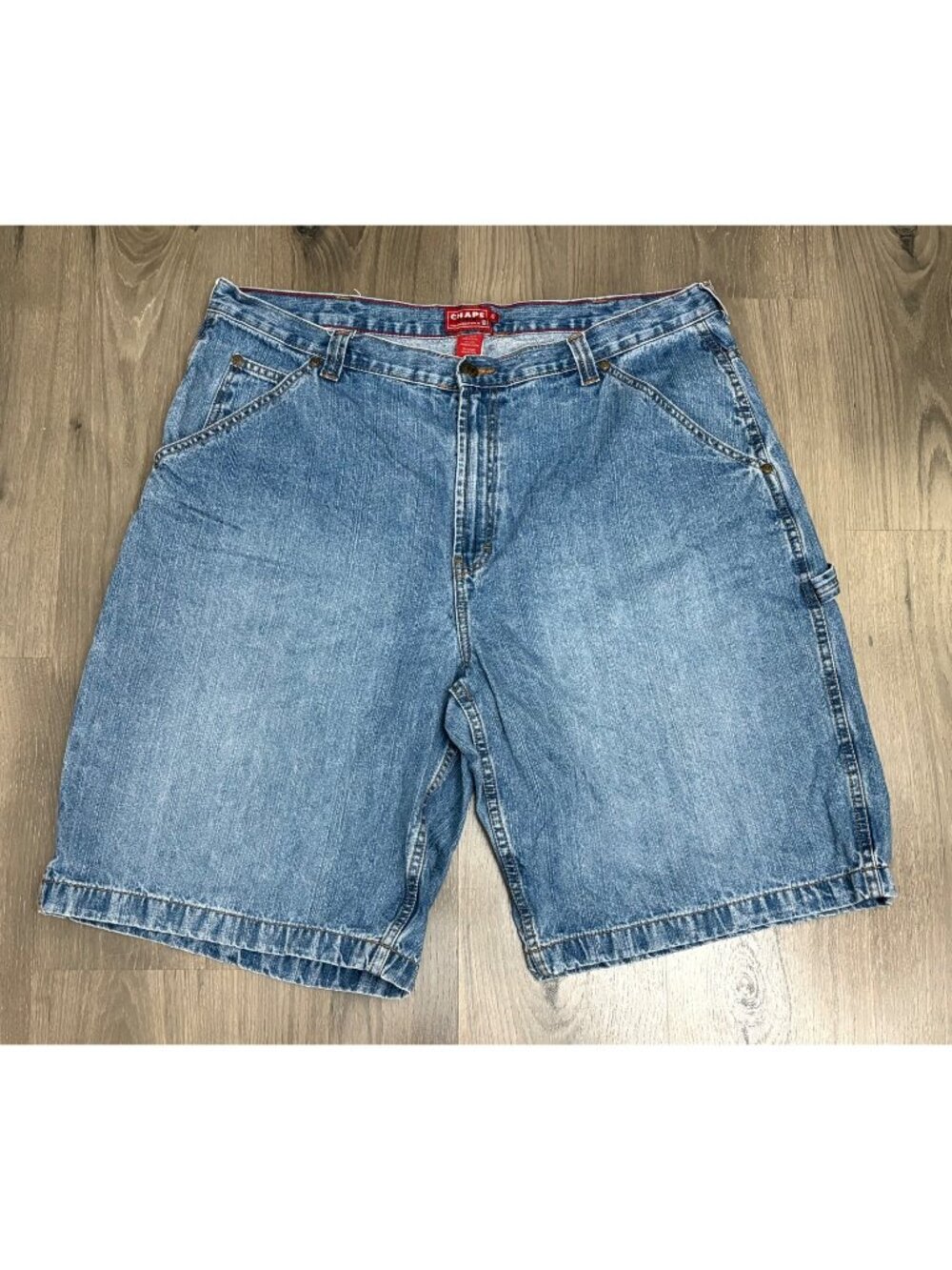 Vtg Chaps Ralph Lauren Denim Carpenter Shorts Men’s Sz 40 Baggy Skater Grunge